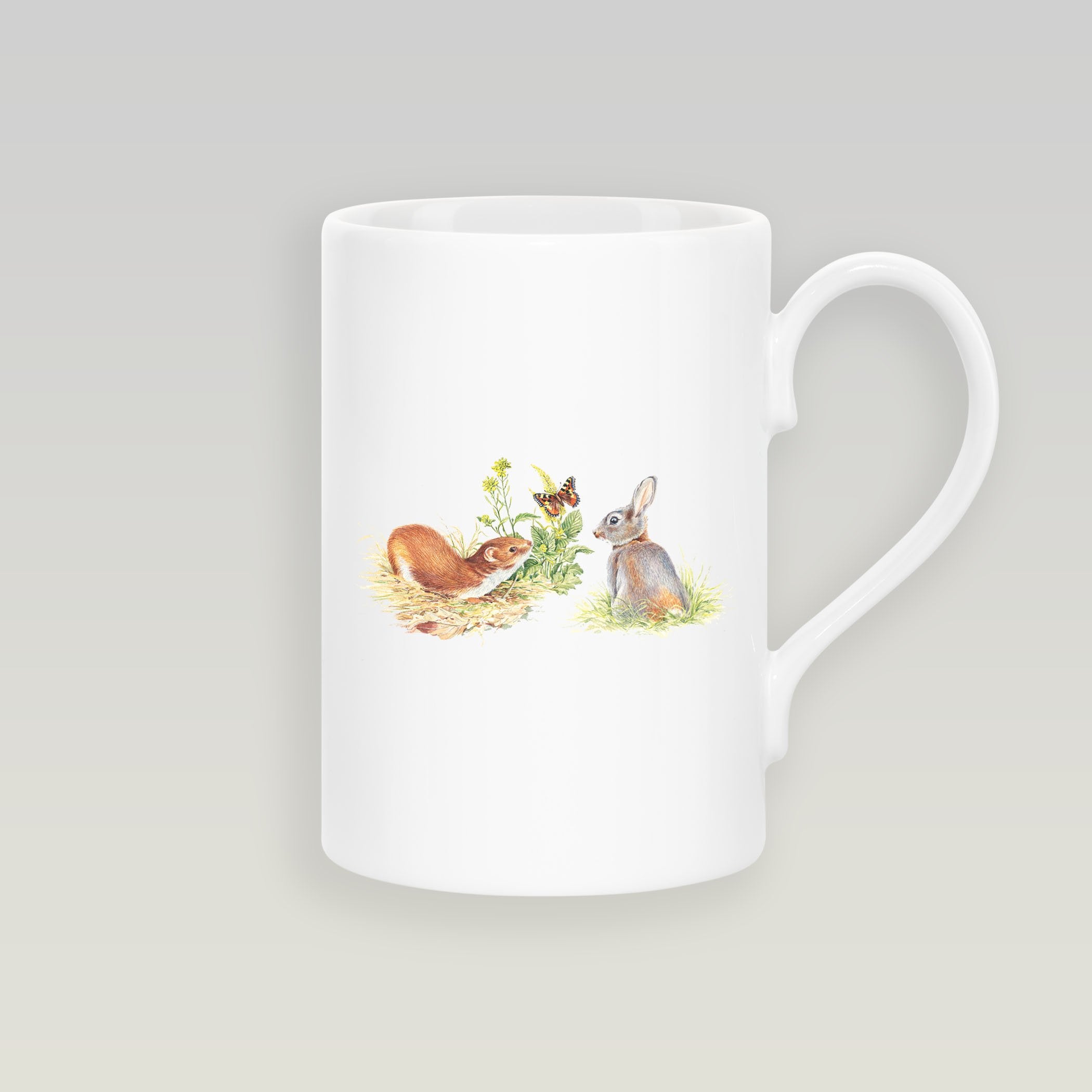 Rabbit and Stoat Slim Mug - Countryman John