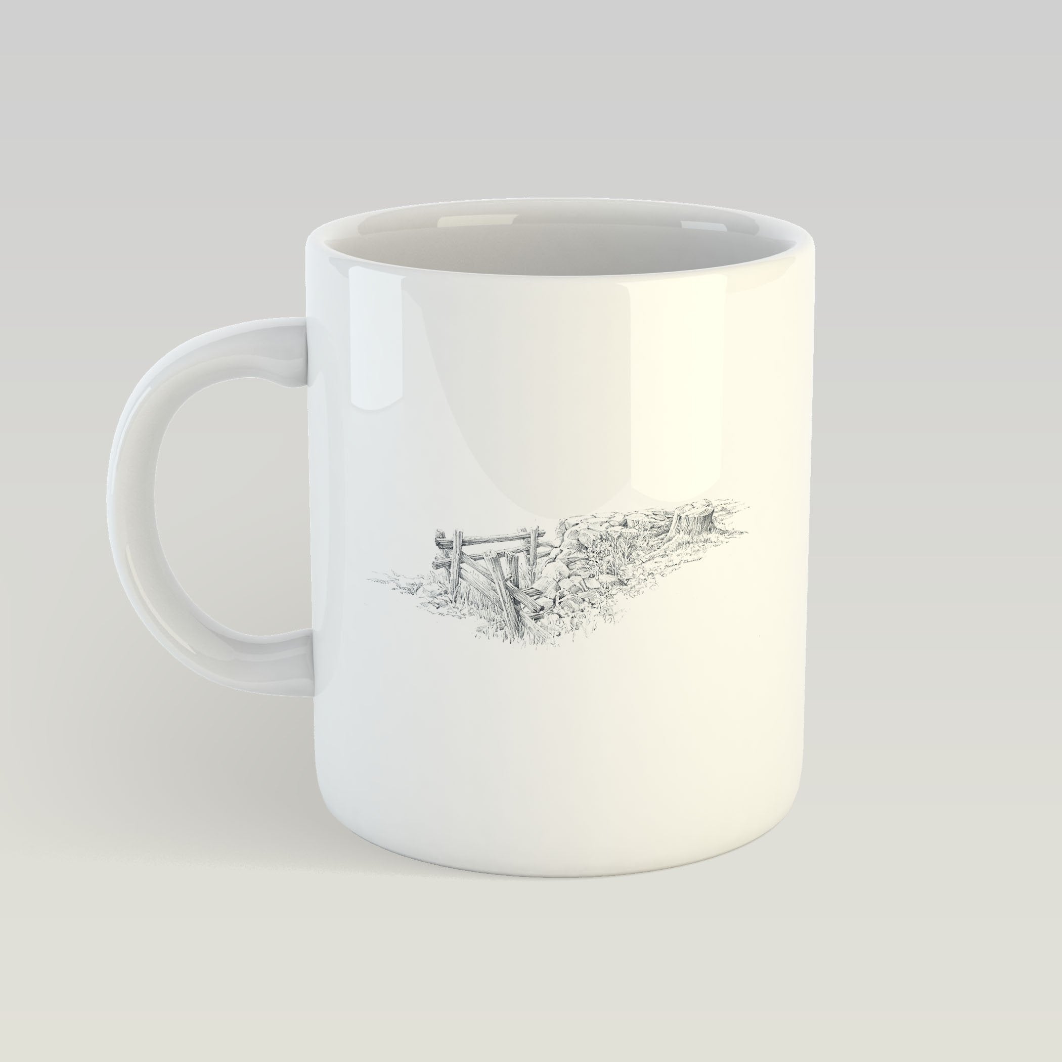 Gate and Stump Mug - Countryman John