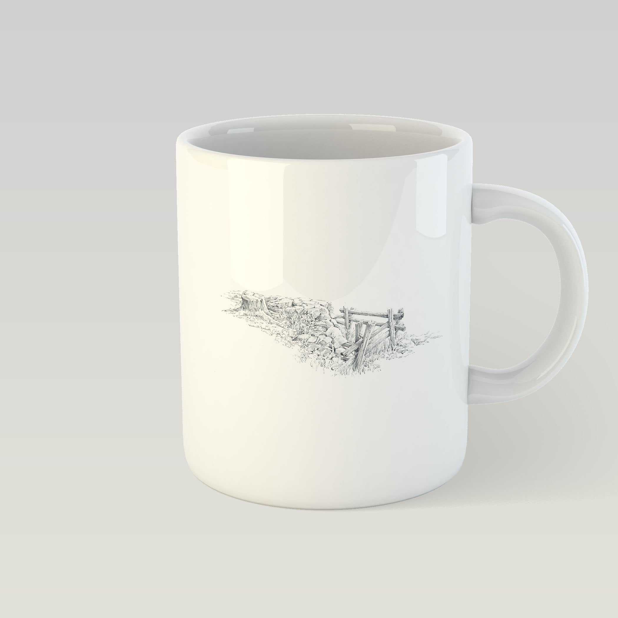 Gate and Stump Mug - Countryman John
