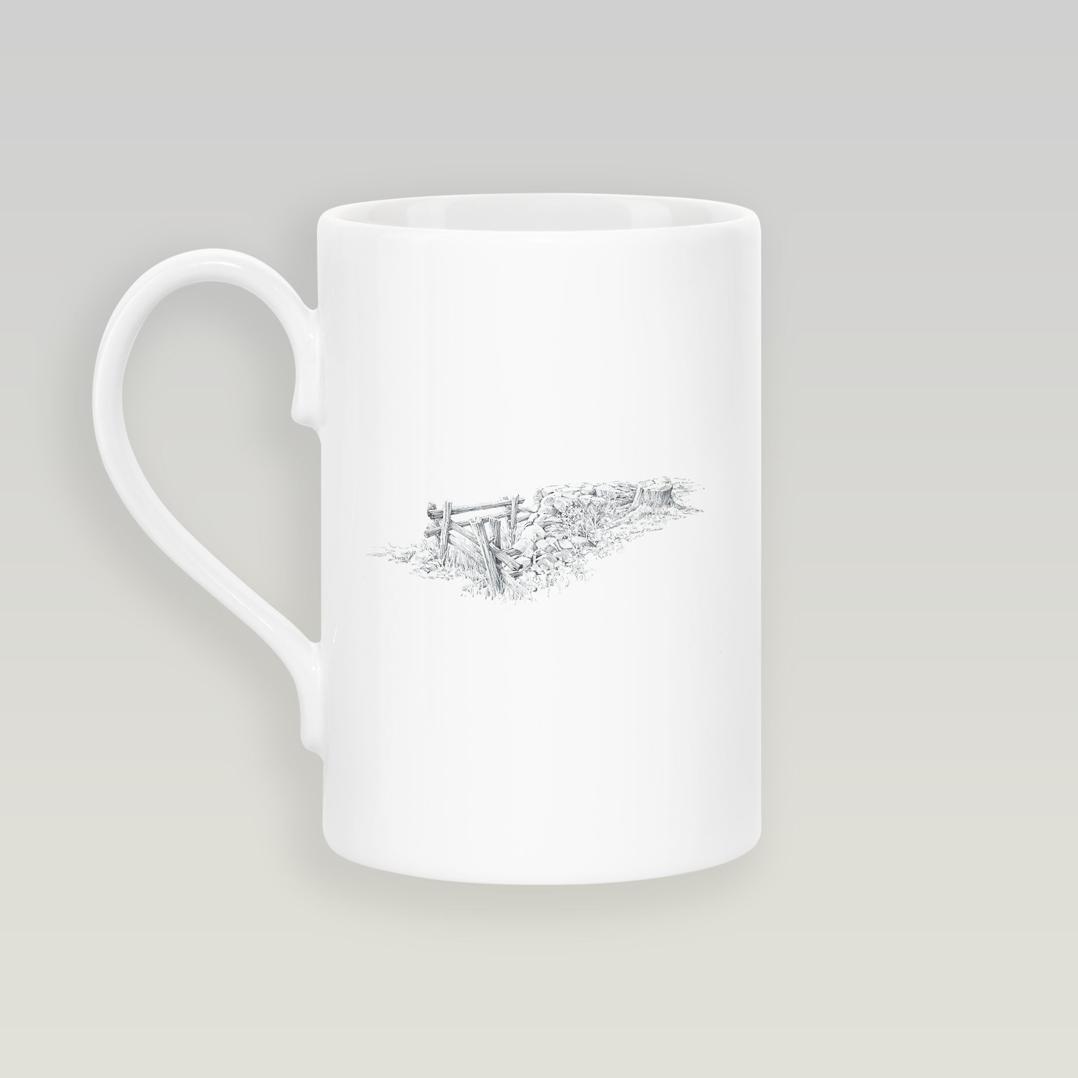 Gate and Stump Slim Mug - Countryman John