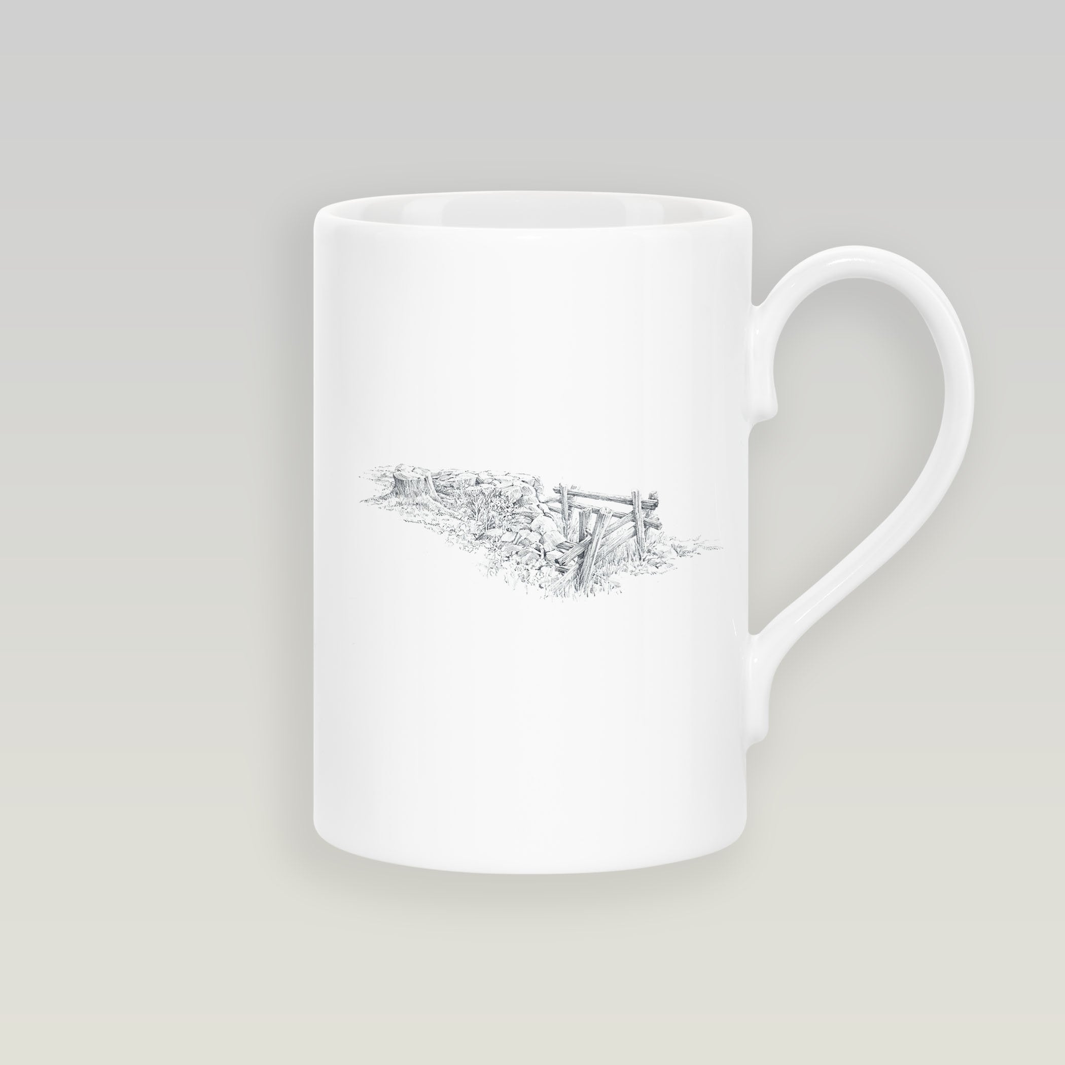 Gate and Stump Slim Mug - Countryman John