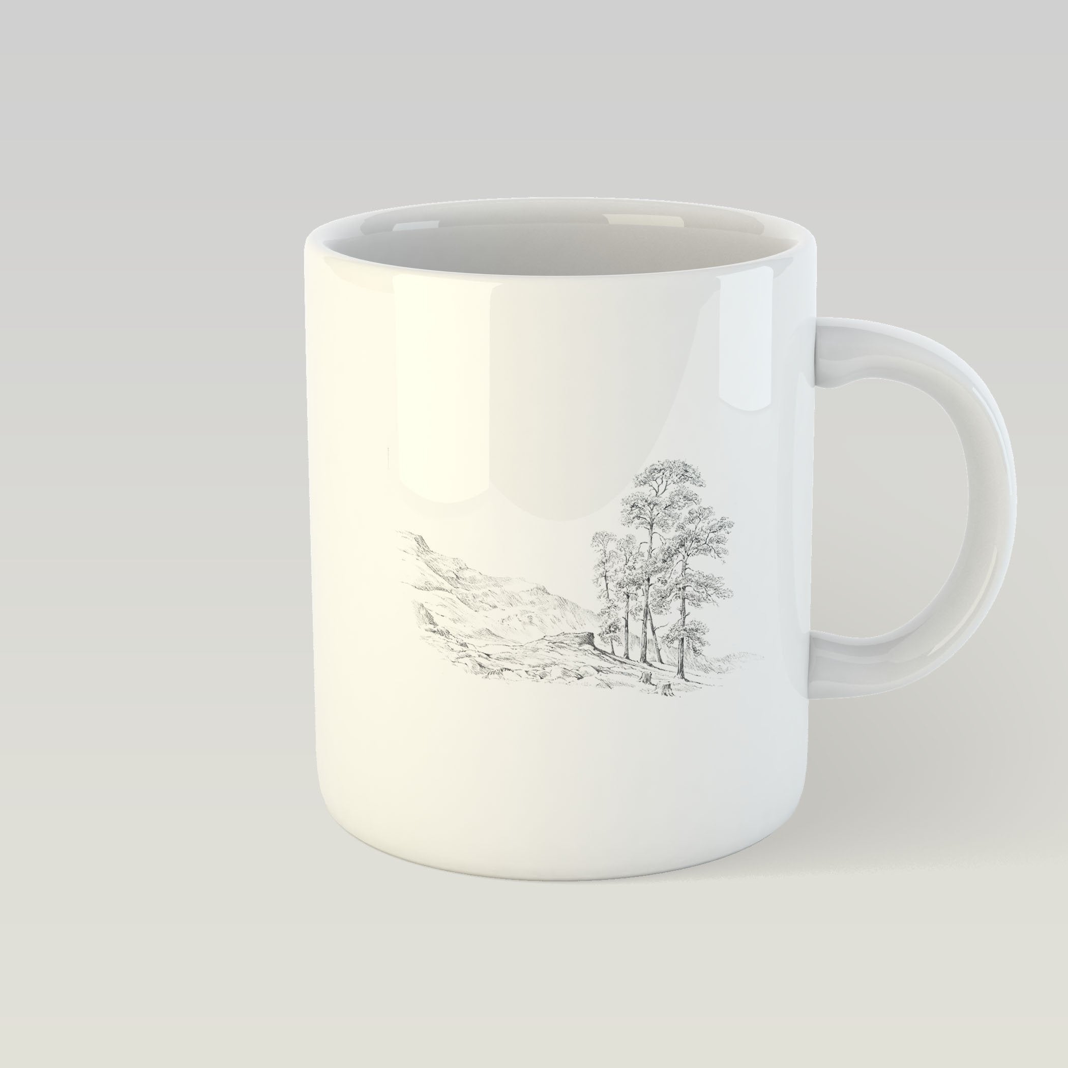 Tree and Hills Mug - Countryman John