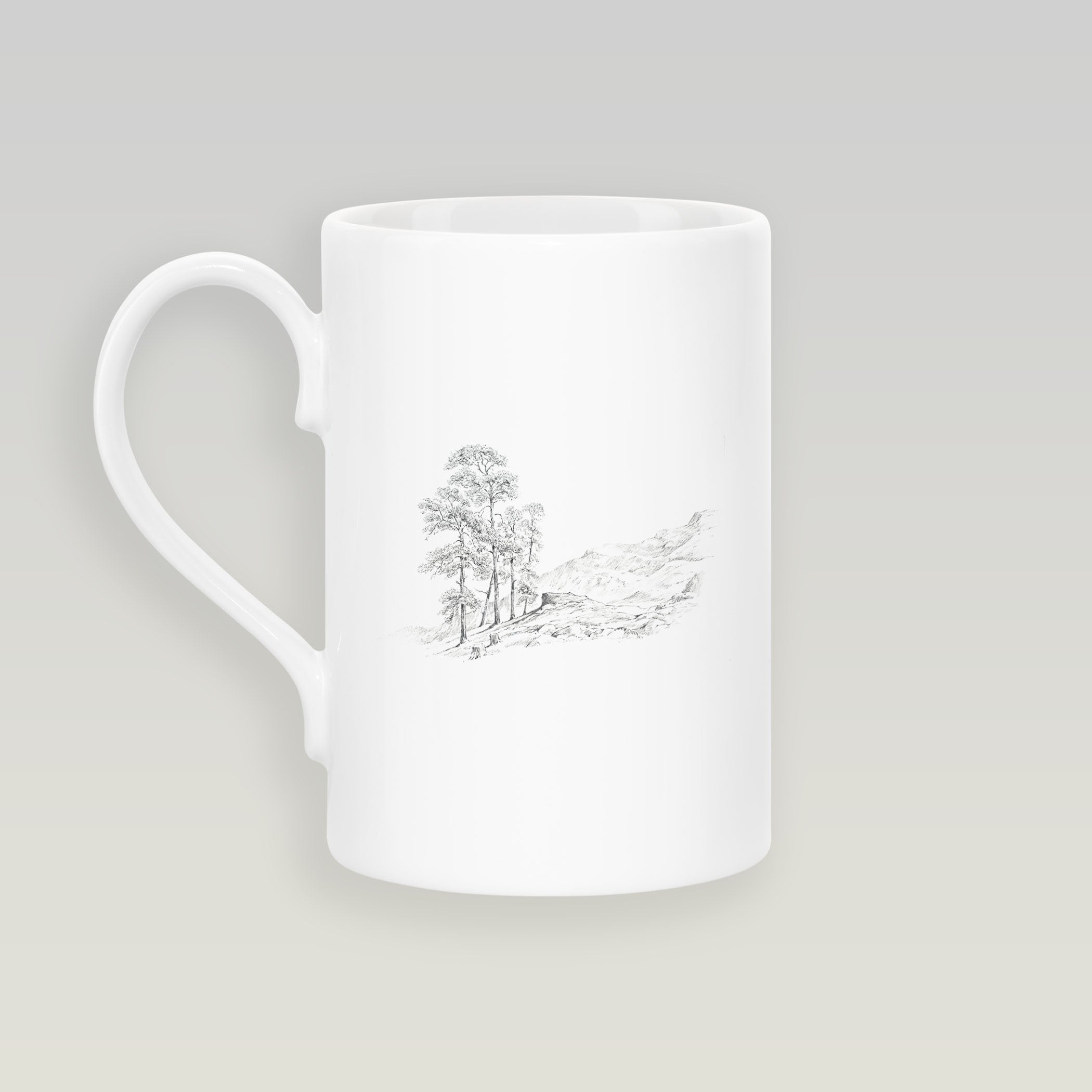 Tree and Hills Slim Mug - Countryman John