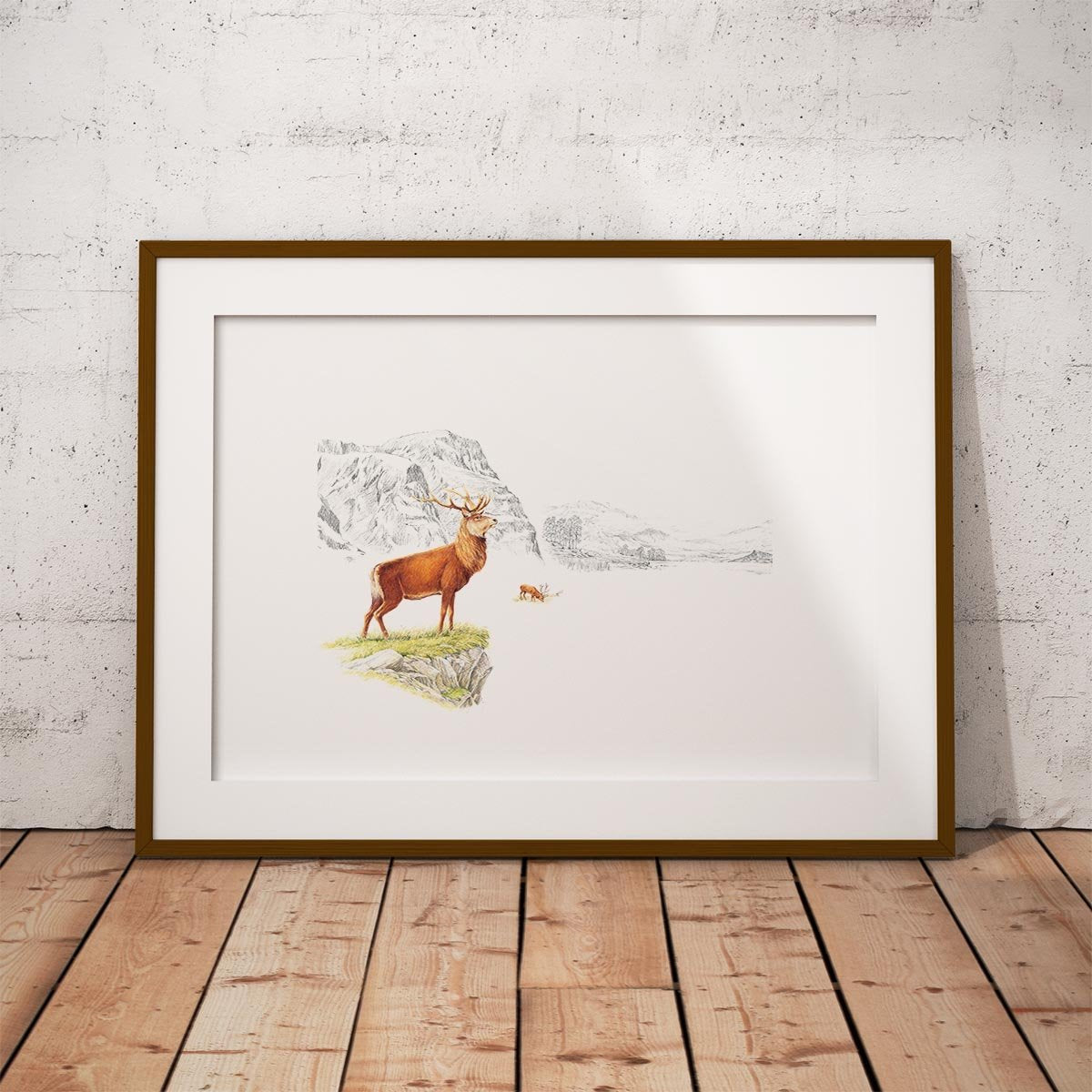 Stag on the Moor Wall Art Print - Countryman John