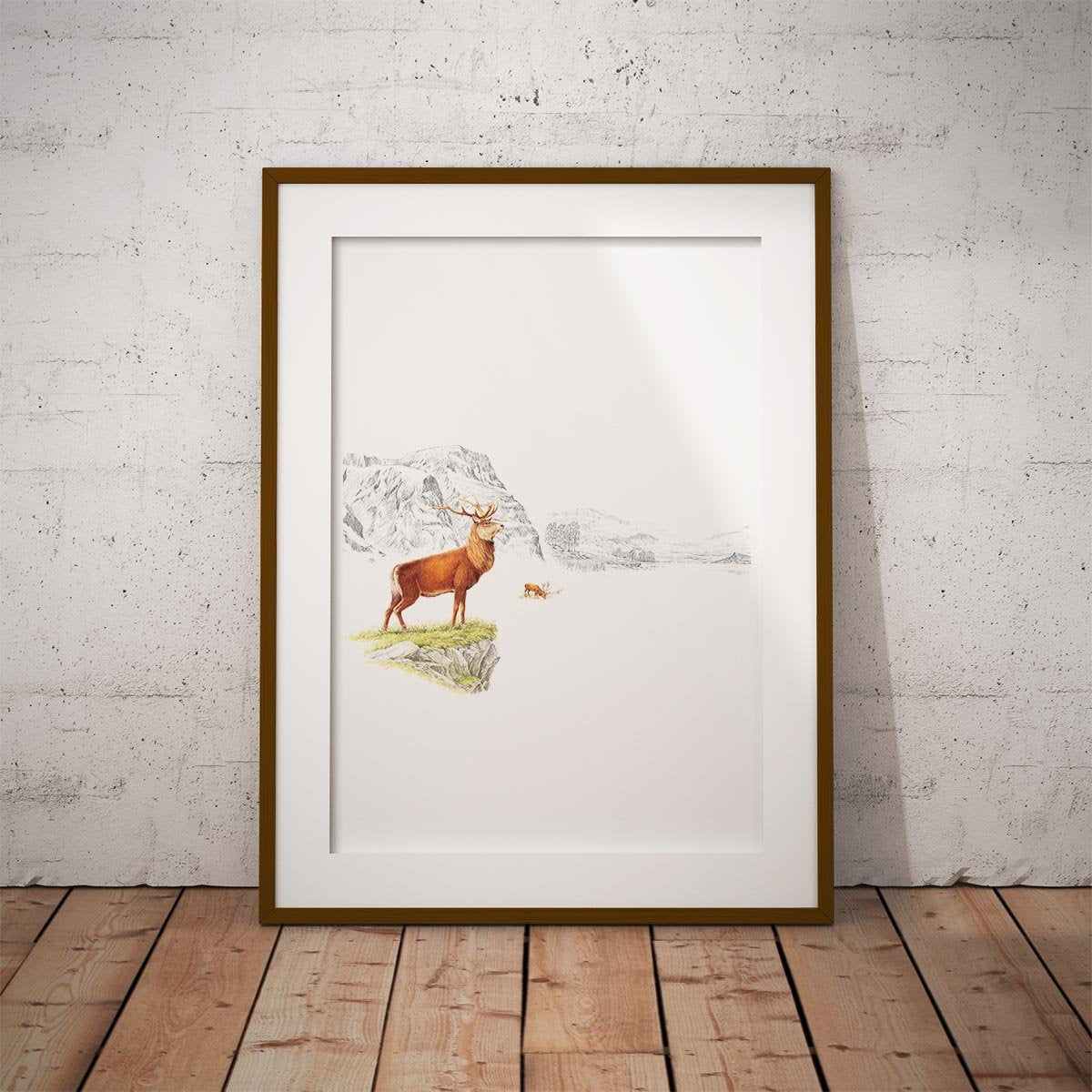 Stag on the Moor Wall Art Print - Countryman John