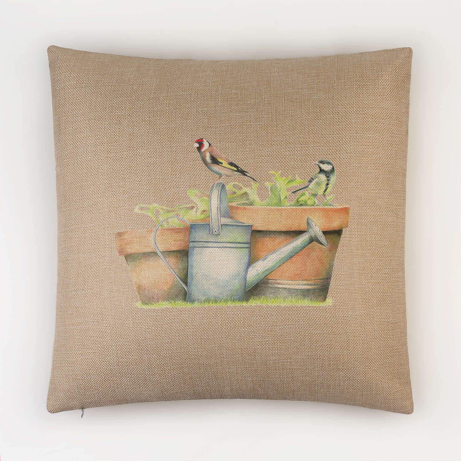 Great Tit and Goldfinch Cushion - Countryman John