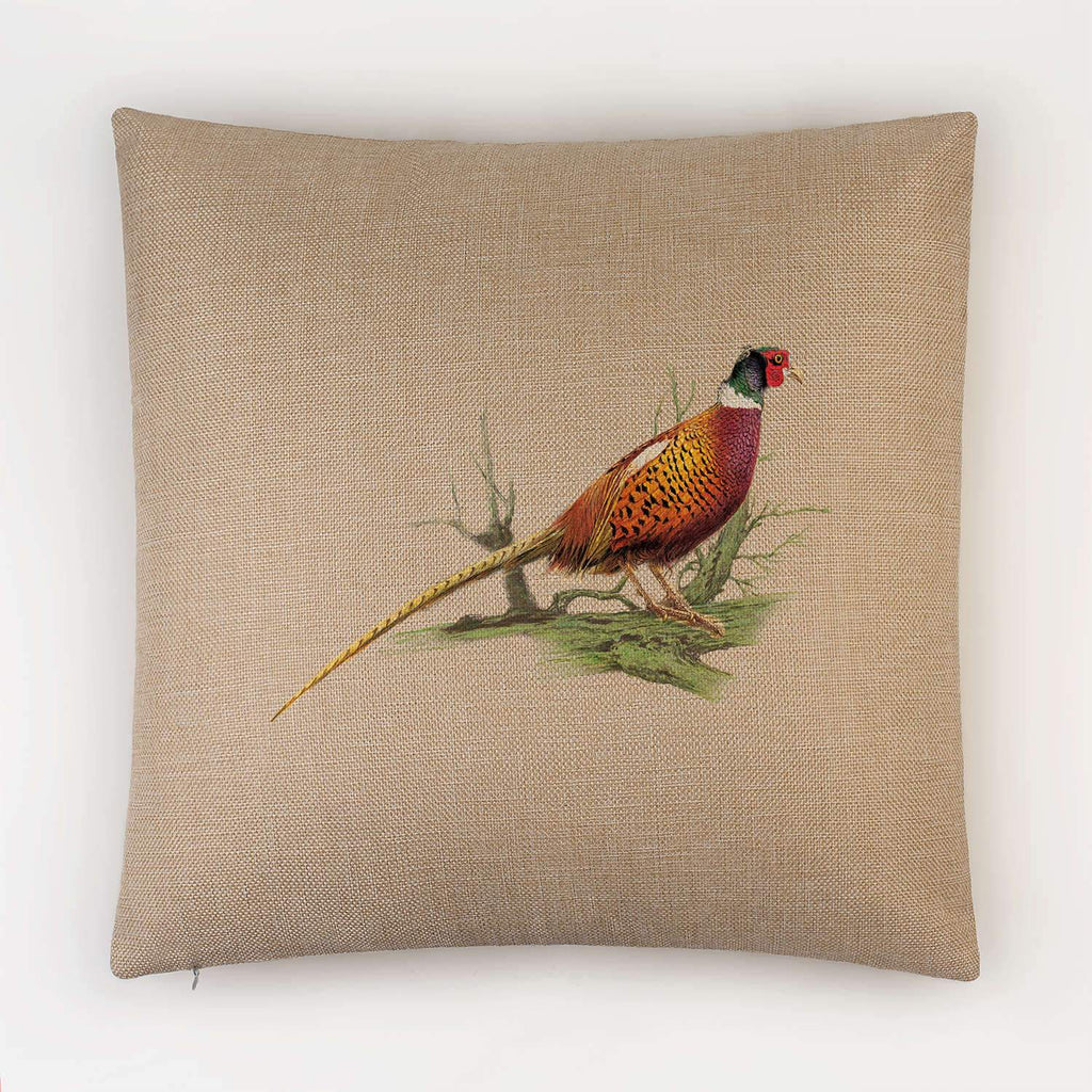 Cock Pheasant on Branch Cushion - Countryman John