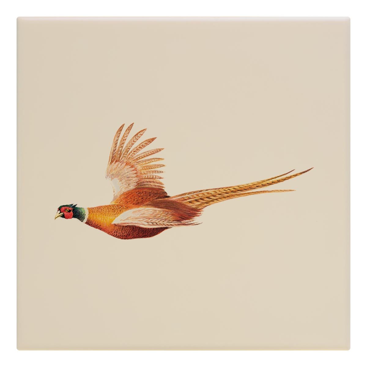 Pheasant in Flight Tile - Countryman John