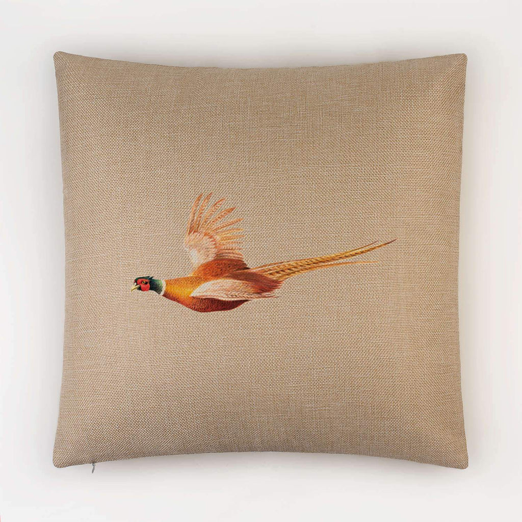 Pheasant in Flight Cushion - Countryman John
