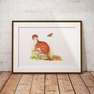 Stoat on Log Wall Art Print - Countryman John