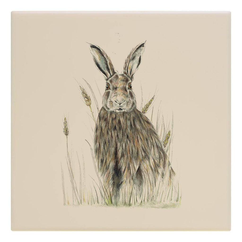 Hare in Wheat Tile - Countryman John
