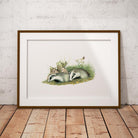 Badger Cubs Wall Art Print - Countryman John