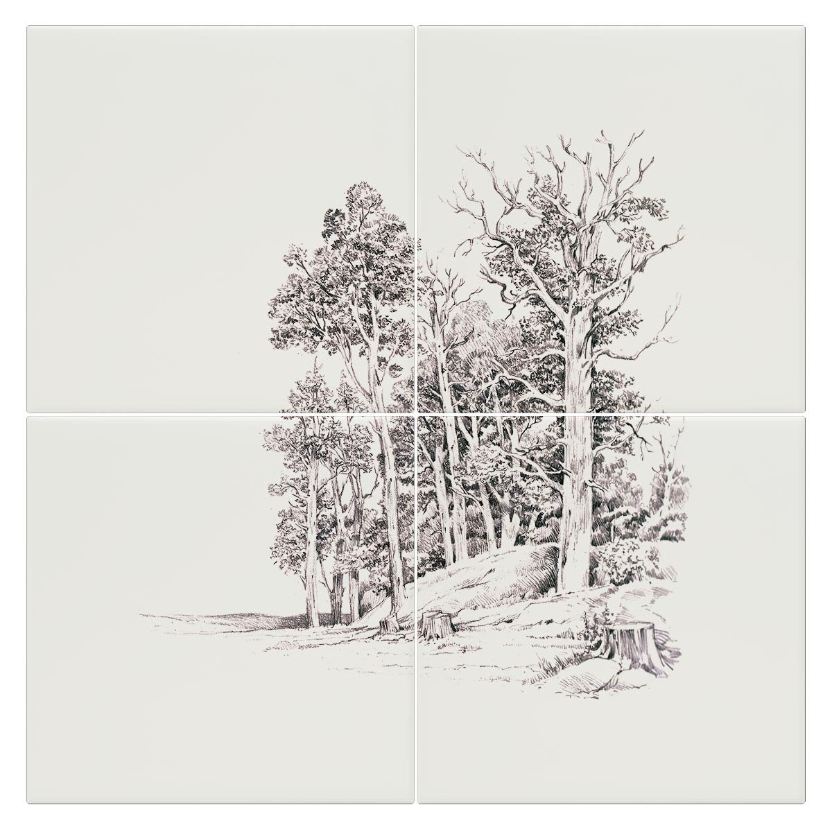 Stand of Elms Tile - Countryman John