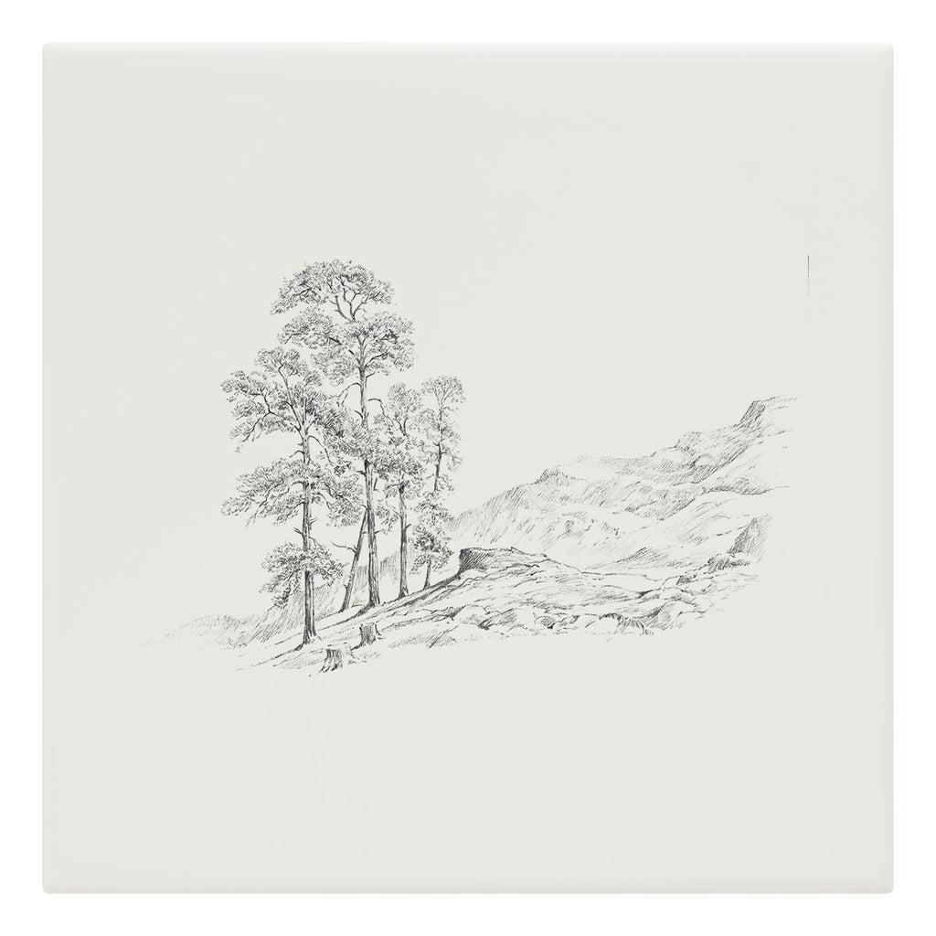 Tree and Hills Tile - Countryman John