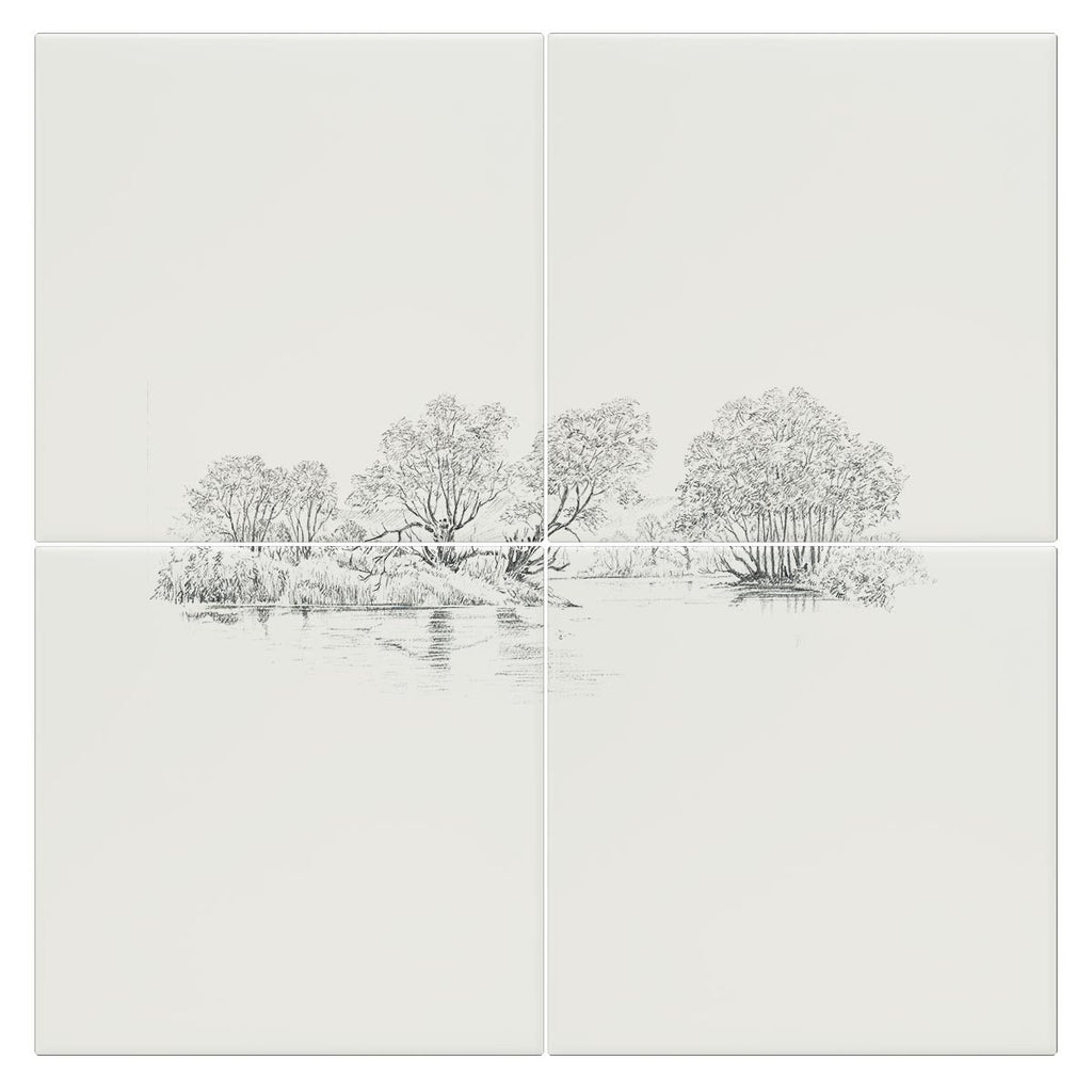 Trees and Pond Tile - Countryman John