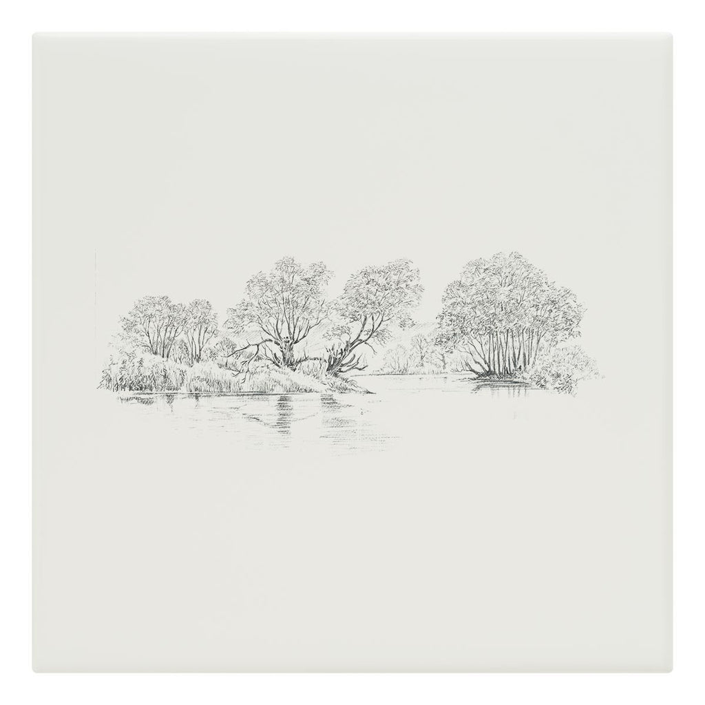 Trees and Pond Tile - Countryman John