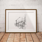 Woodpile and Axe Wall Art Print - Countryman John