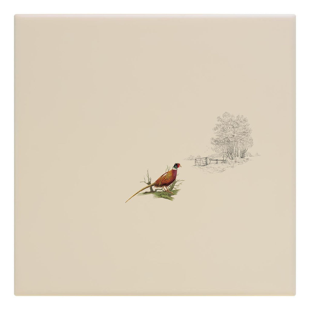 Pheasant Alone Tile - Countryman John