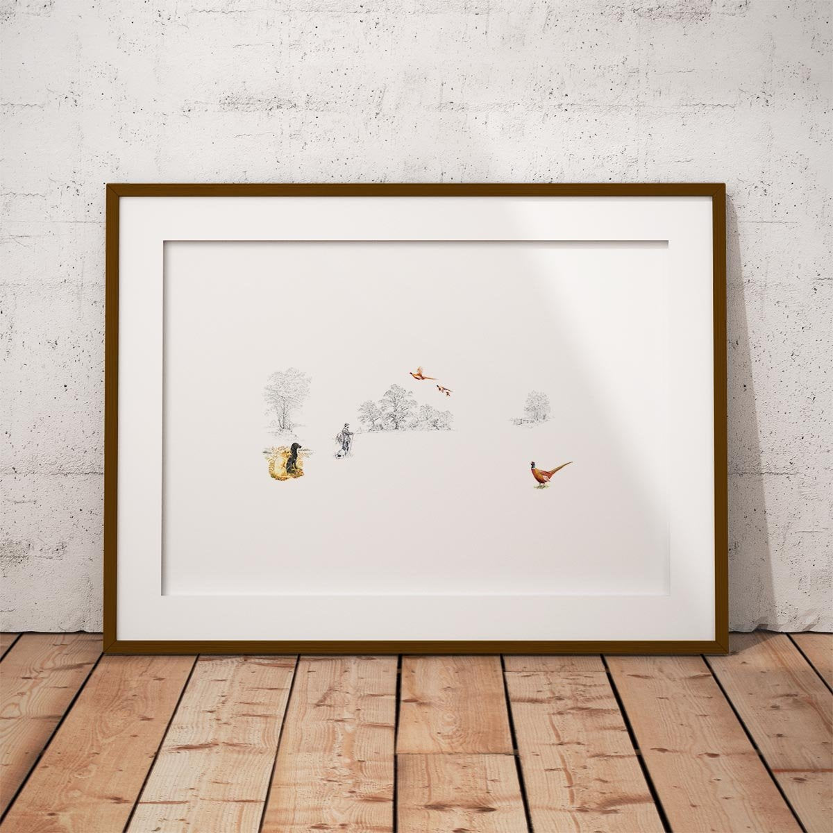 Pheasant and Shoot Wall Art Print - Countryman John