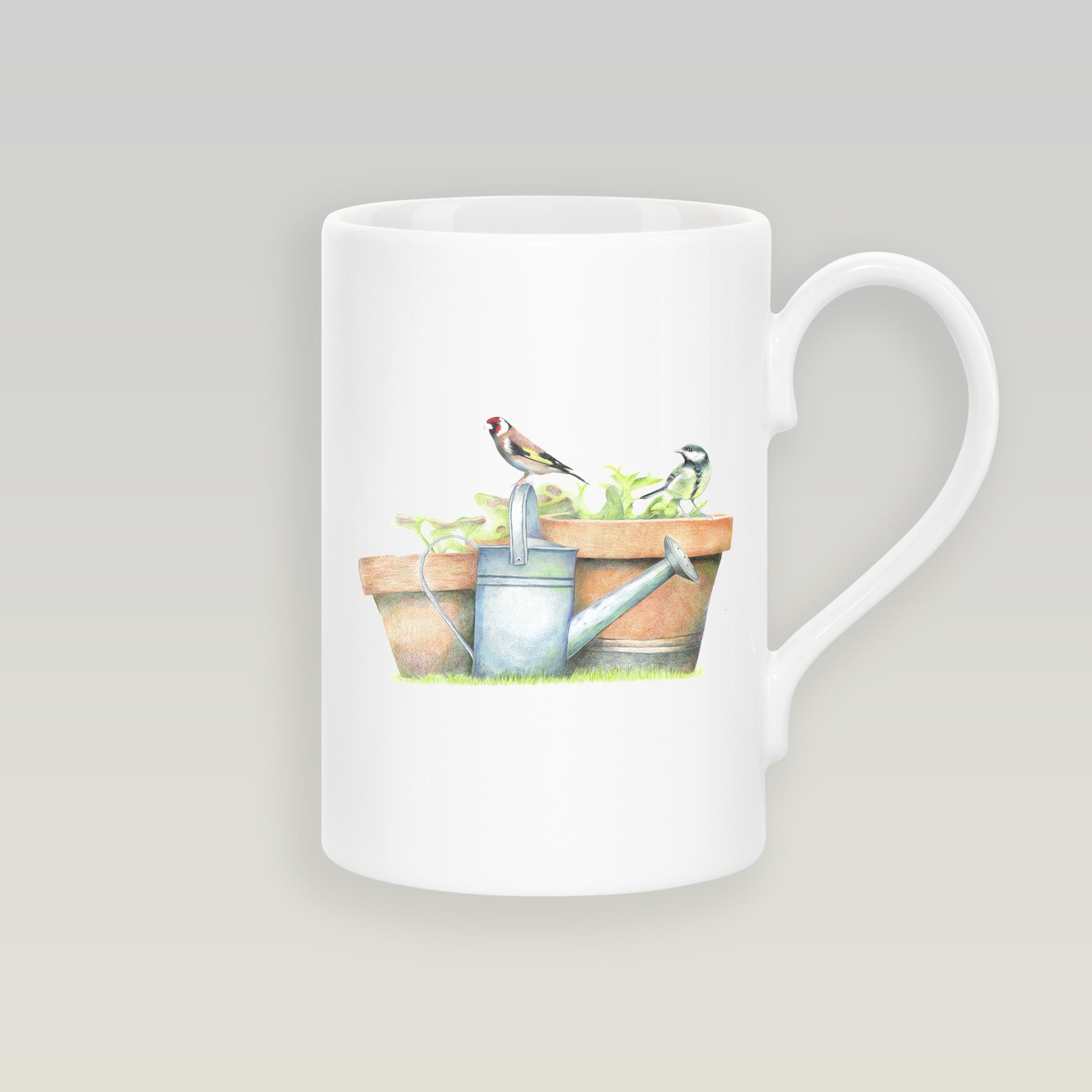 Great Tit and Goldfinch Slim Mug - Countryman John