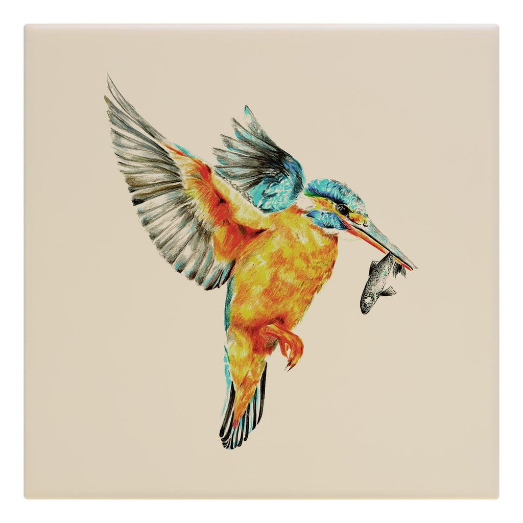 Kingfisher in Flight Tile - Countryman John