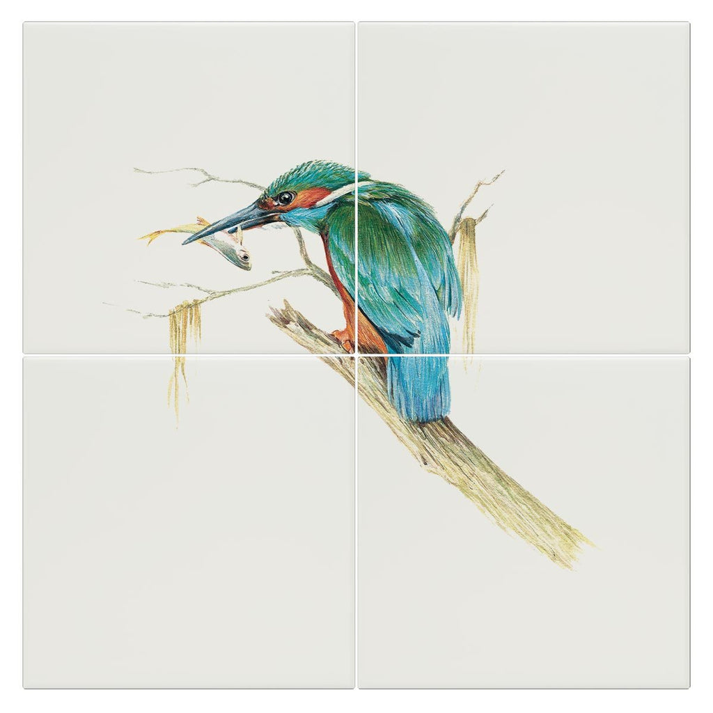 Kingfisher with Catch Tile - Countryman John