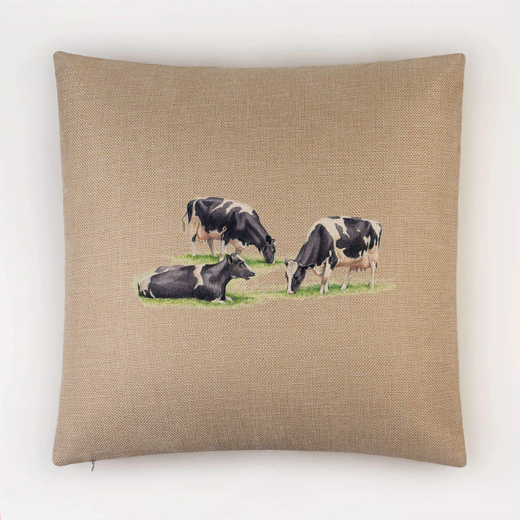 Three Fresian Cows Cushion - Countryman John