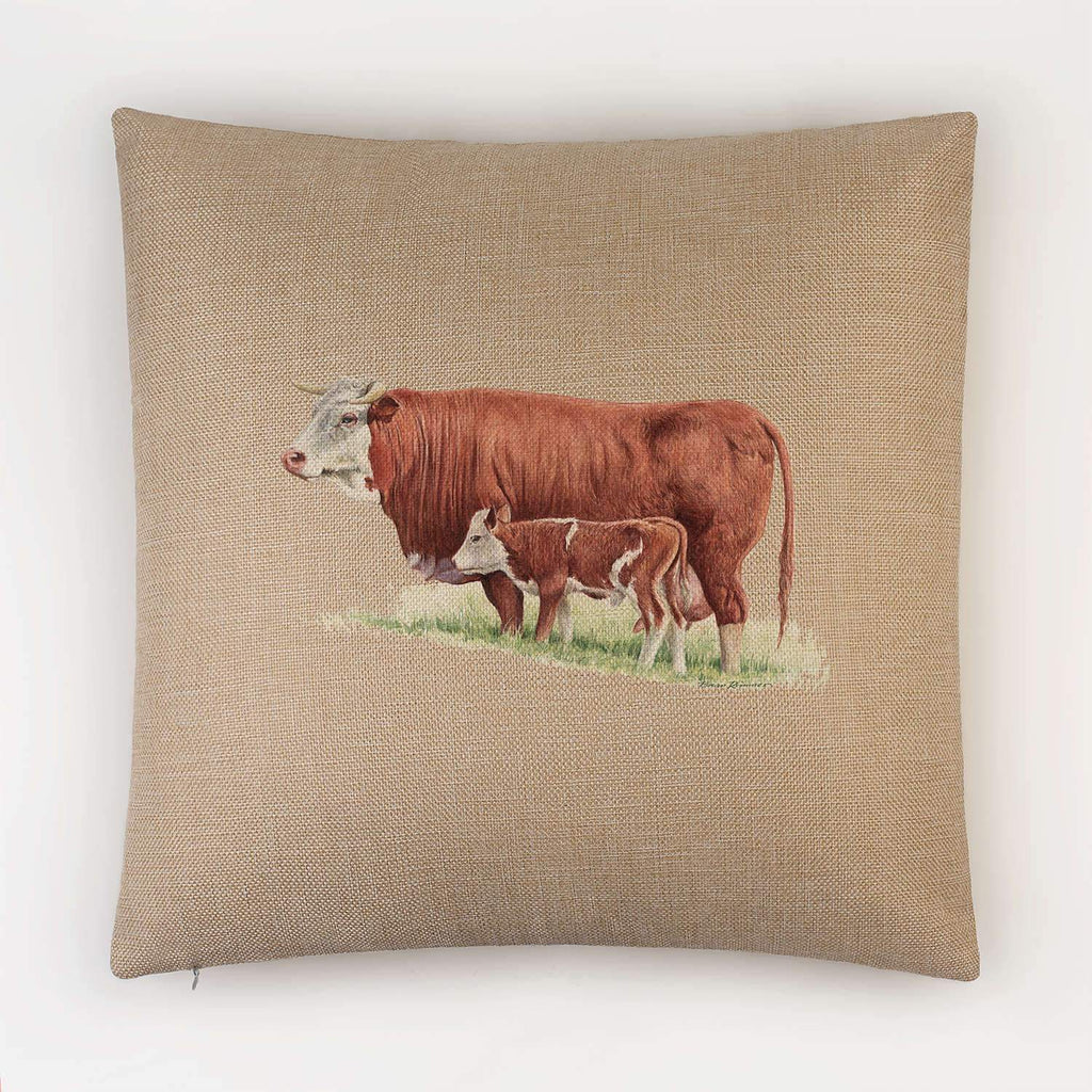Cow and Calf Cushion - Countryman John