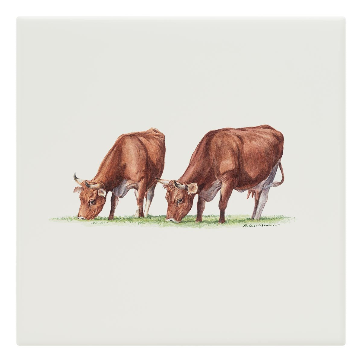 Cows Feeding Tile - Countryman John