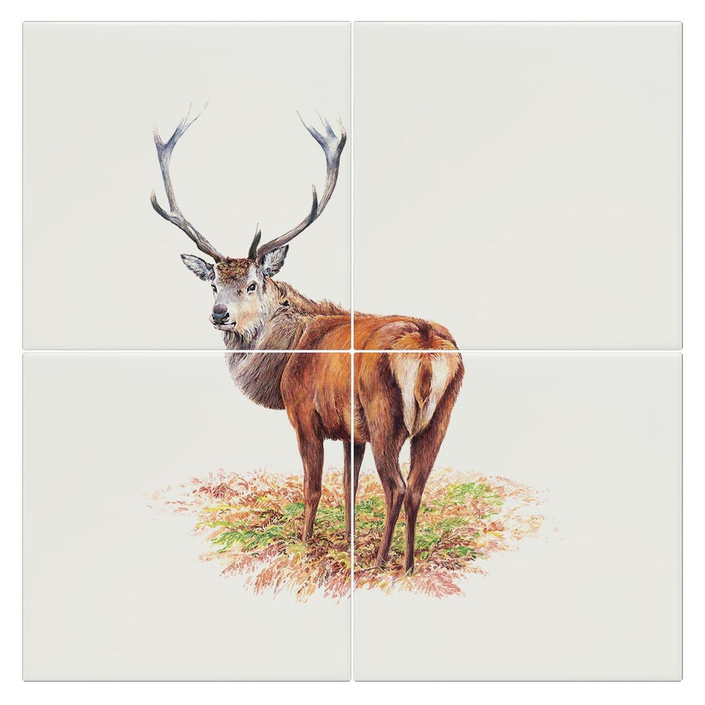 Proud Red Stag Tile - Countryman John