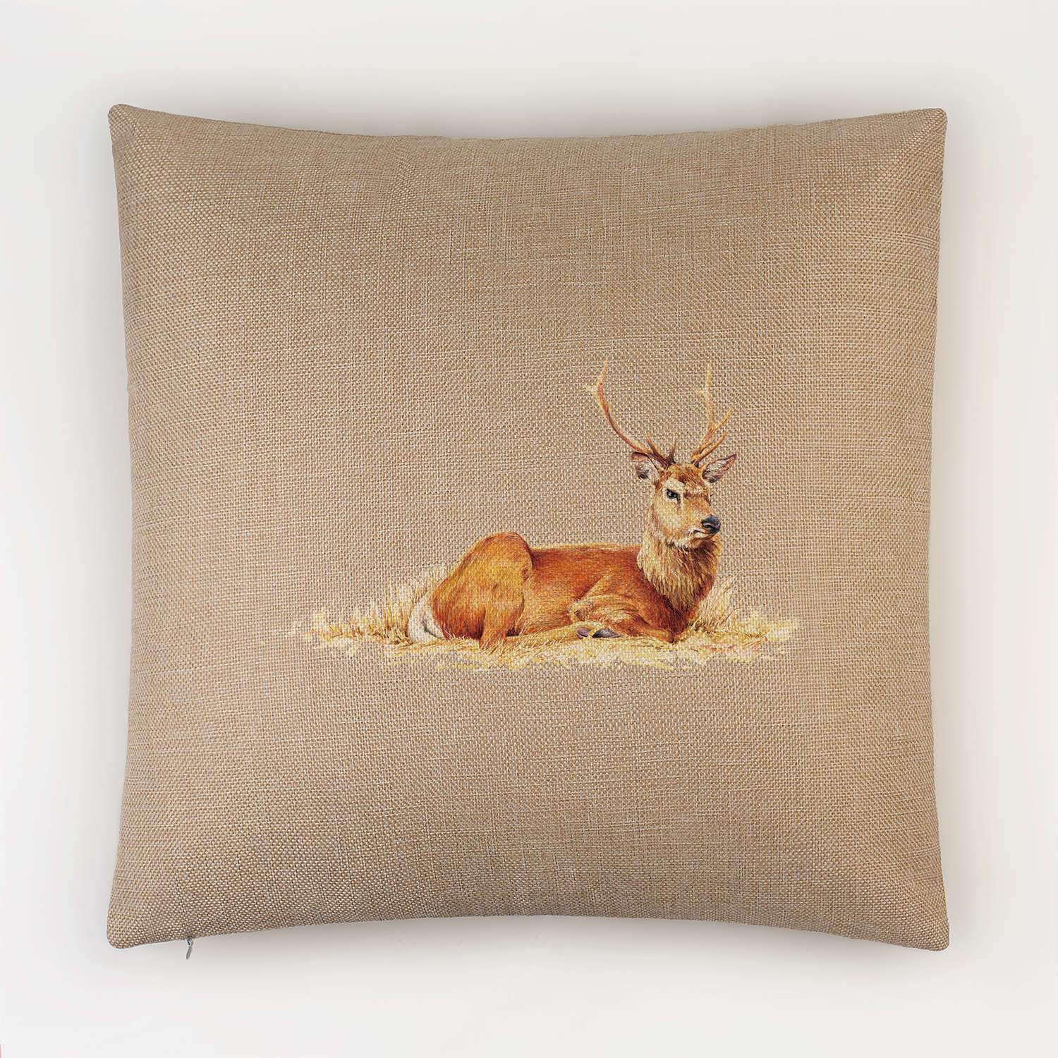 Resting Stag Cushion - Countryman John