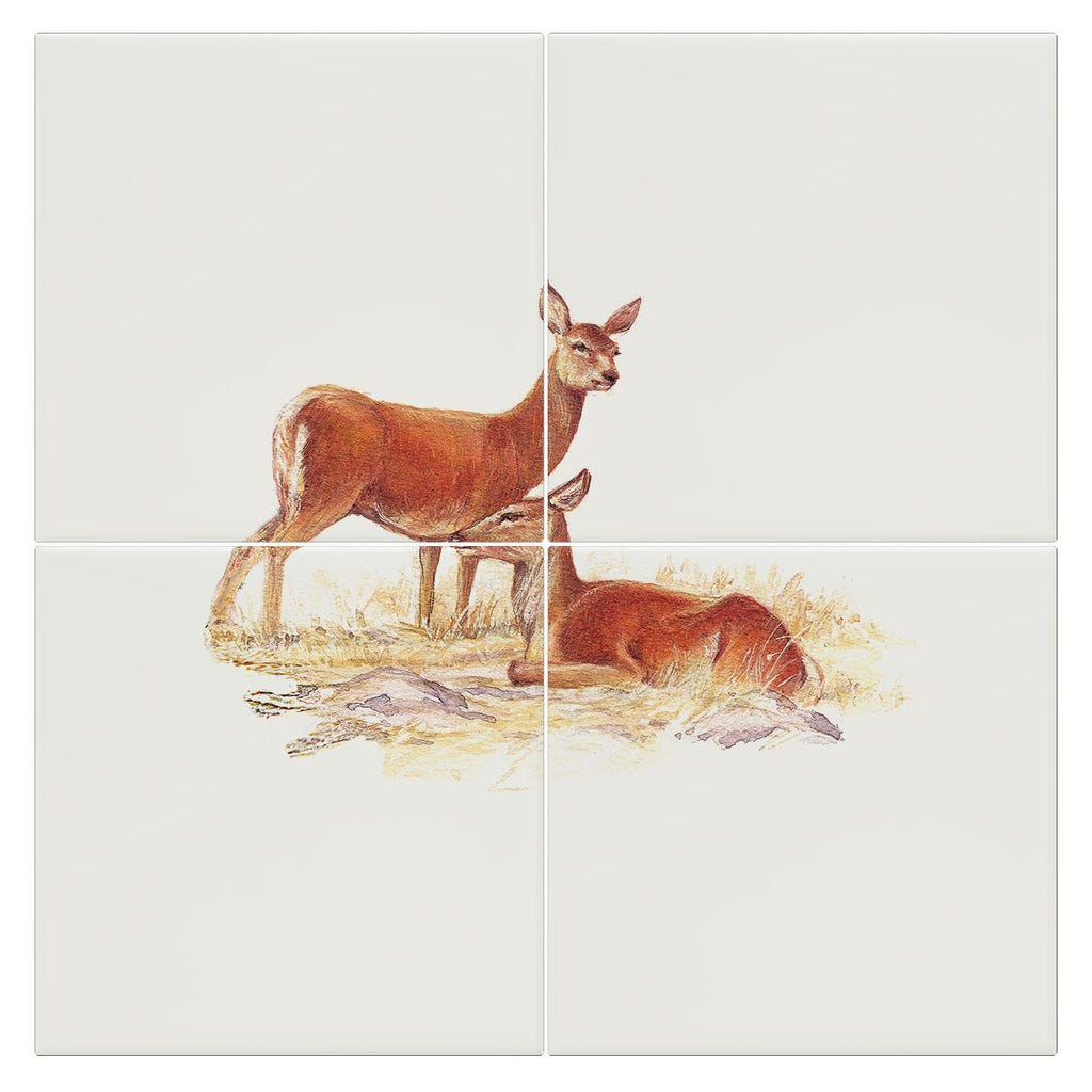 Red Hind Deer Tile - Countryman John