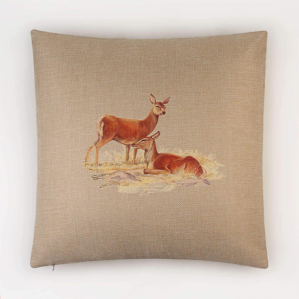 Red Hind Deer Cushion - Countryman John