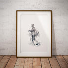 Gamekeeper and Springer Spaniel Wall Art Print - Countryman John