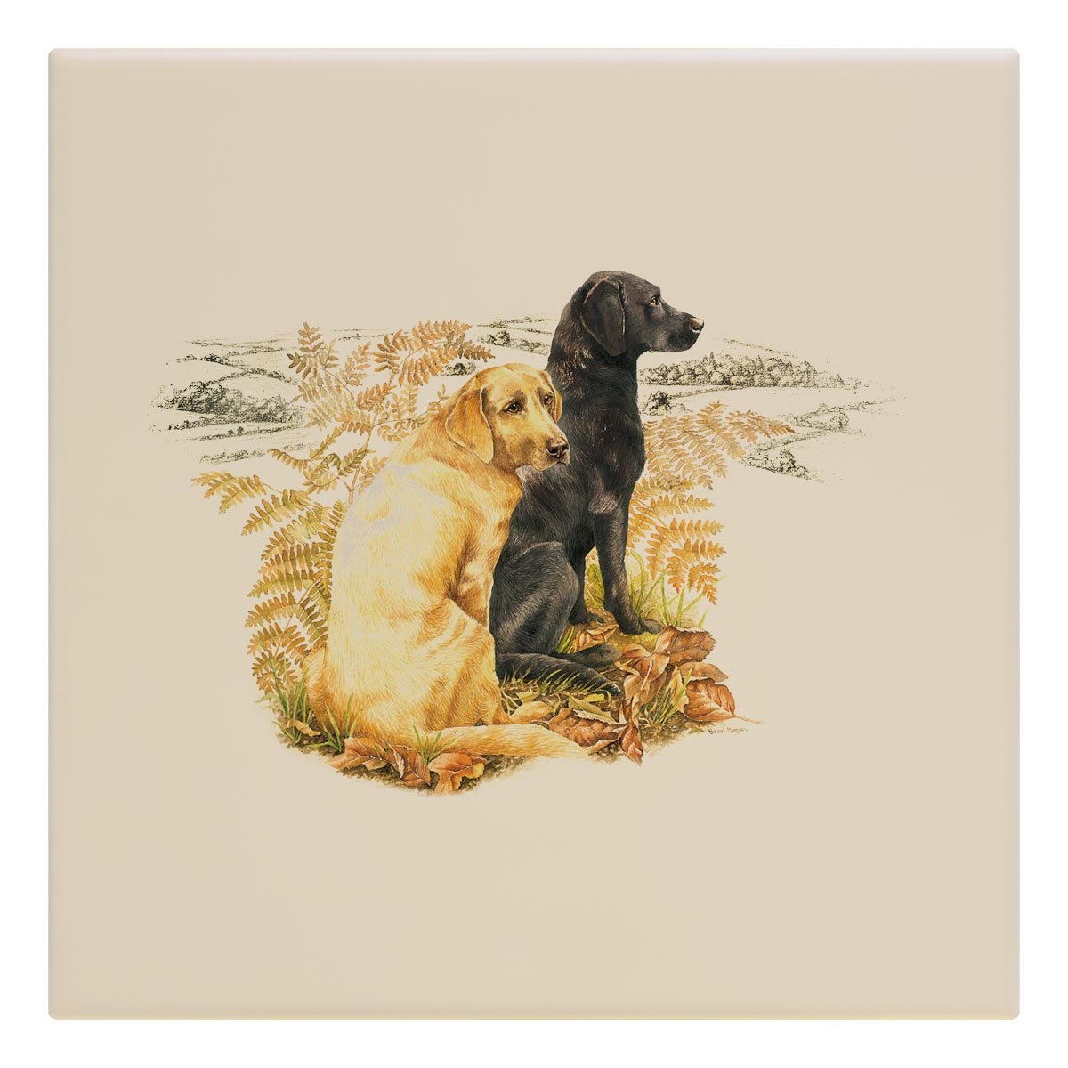 Labradors Tile - Countryman John