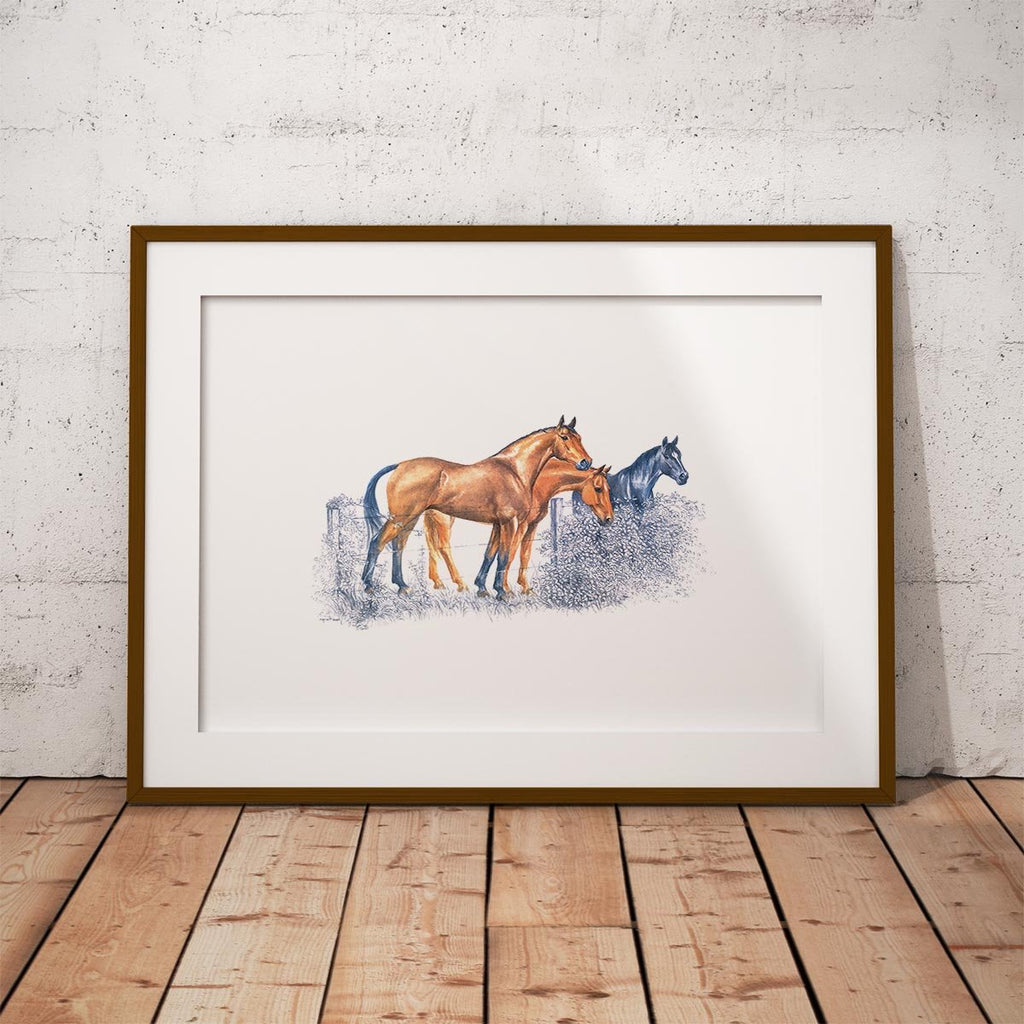 Horses Wall Art Print - Countryman John